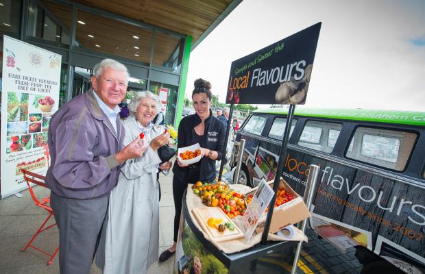 Isle of Wight County Press: Local Flavours - Southern Co-operative - The Co-op is celebrating ten years of supporting local food and drink, and its Local Flaours campervan popped up at the Co-op in Freshwater, on Saturday and at the IW County Show on Sunday.Customers at the